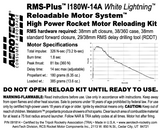 AeroTech I180W-14A RMS-38/360 Reload Kit (1 Pack) - 091814